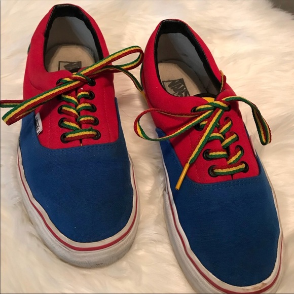 Vans Other - Vans custom design. Red blue and green.